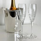 View Pol Roger Cuvee Sir Winston Churchill 2015 Champagne 75cl in Blue Luxury Presentation Set With Flutes number 1